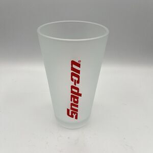 Snap On Tools Frosted Beer Drink Glass 16oz Pint Glass